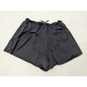 24th & Ocean Women's Black High-Rise Swim Bottom Shorts Size 18W